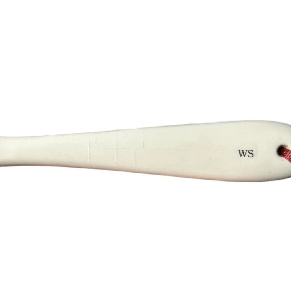 2 WILLIAMS SONOMA Gingerbread Man Chef Spoons Striped Ceramic Christmas 2009